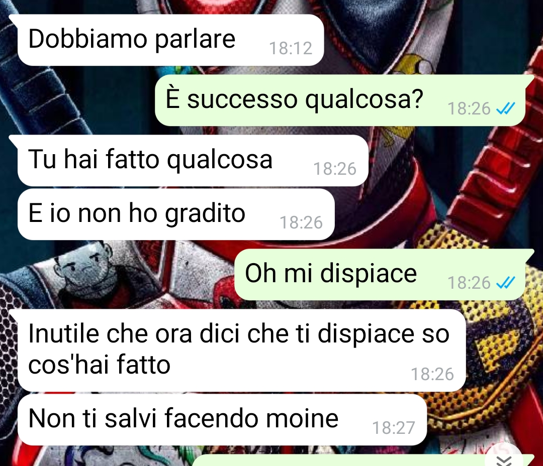 La reazione sbagliata