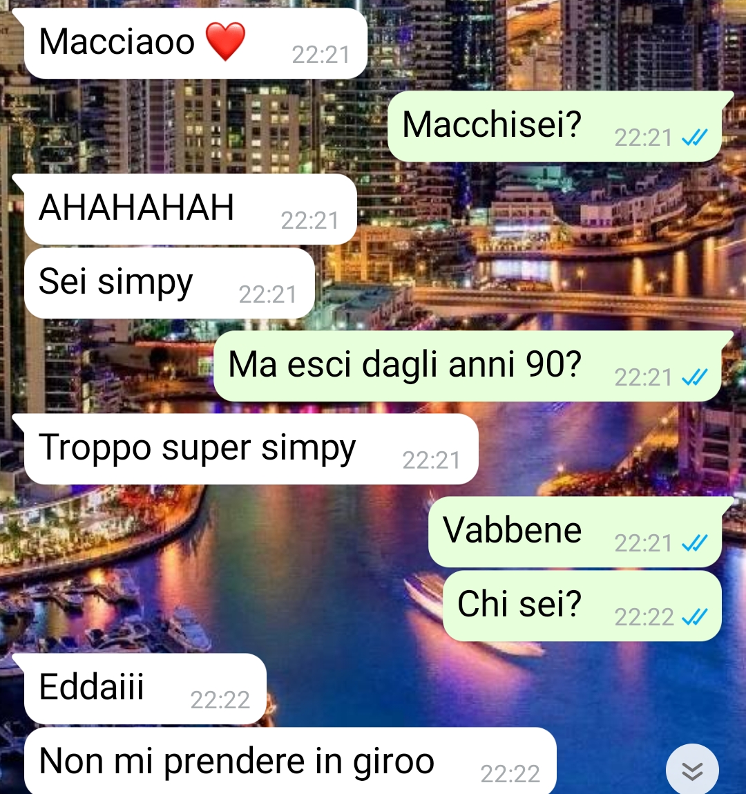 Una strana dichiarazione d’amore