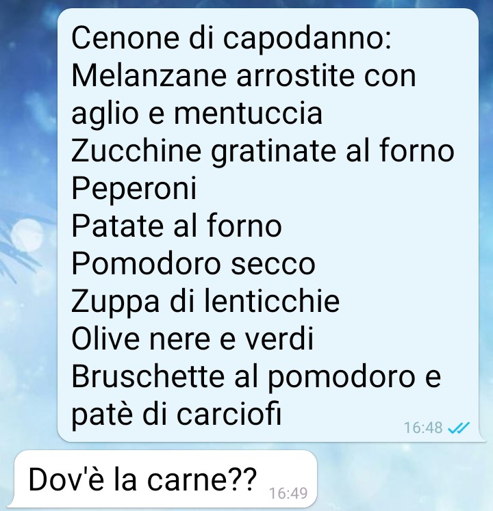 Cenone con sorpresa