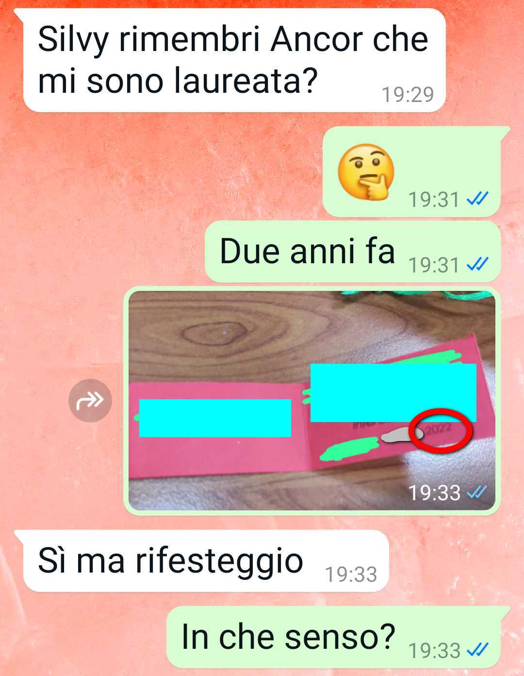 La rifesta di laurea
