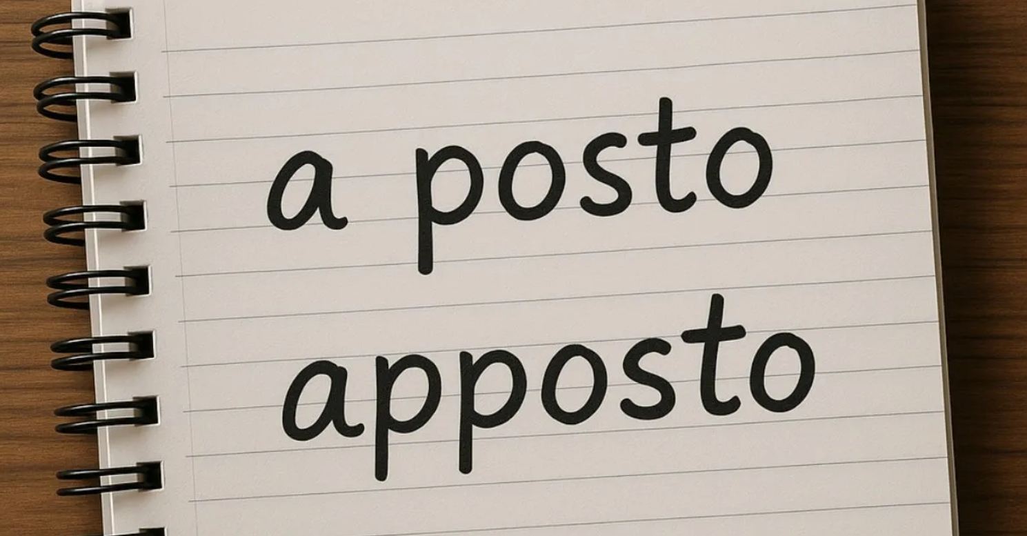 Apposto o a posto? Il dubbio che mette in crisi anche i più esperti di grammatica