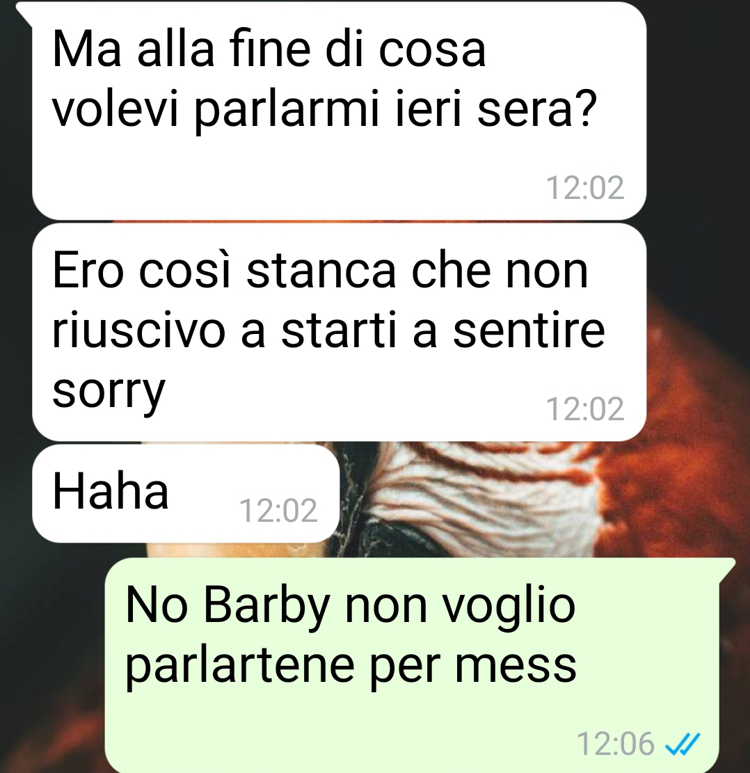 Non so cosa pensare