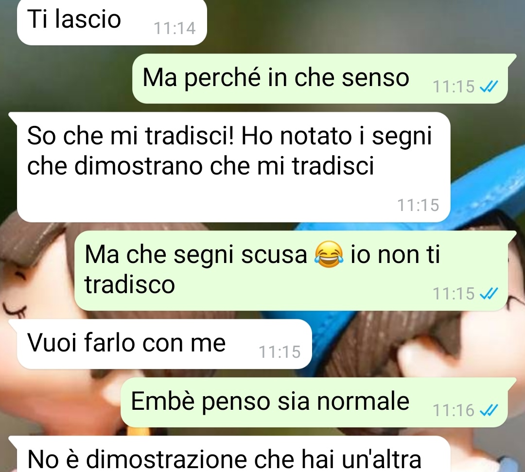 Il tradimento svelato