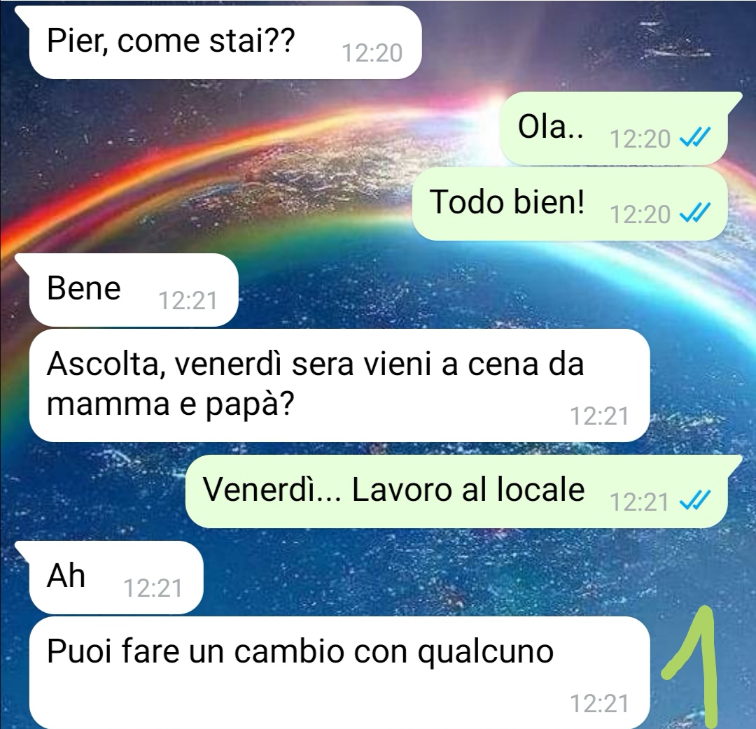 La cena dell’annuncio