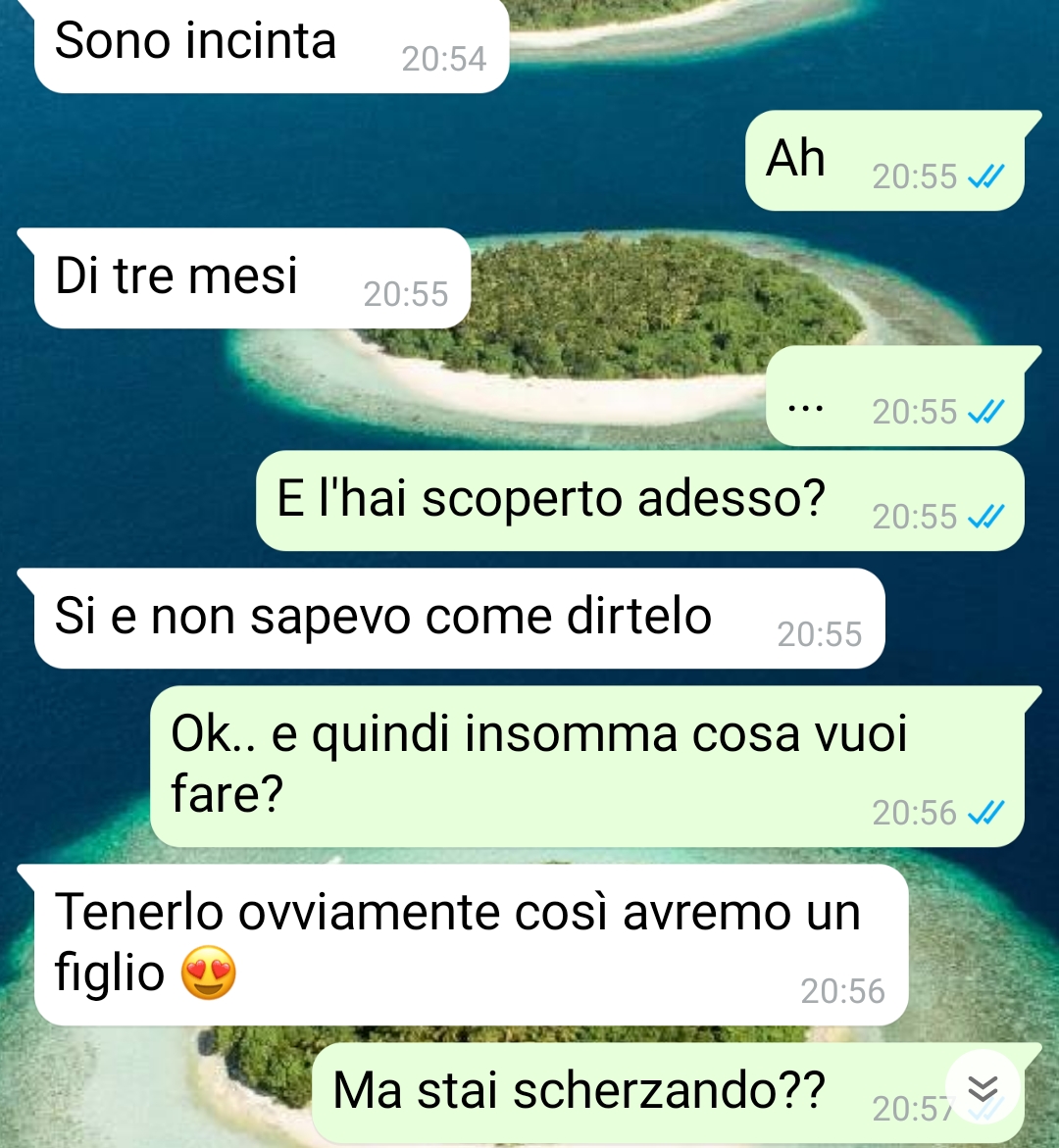 La notizia inaspettata