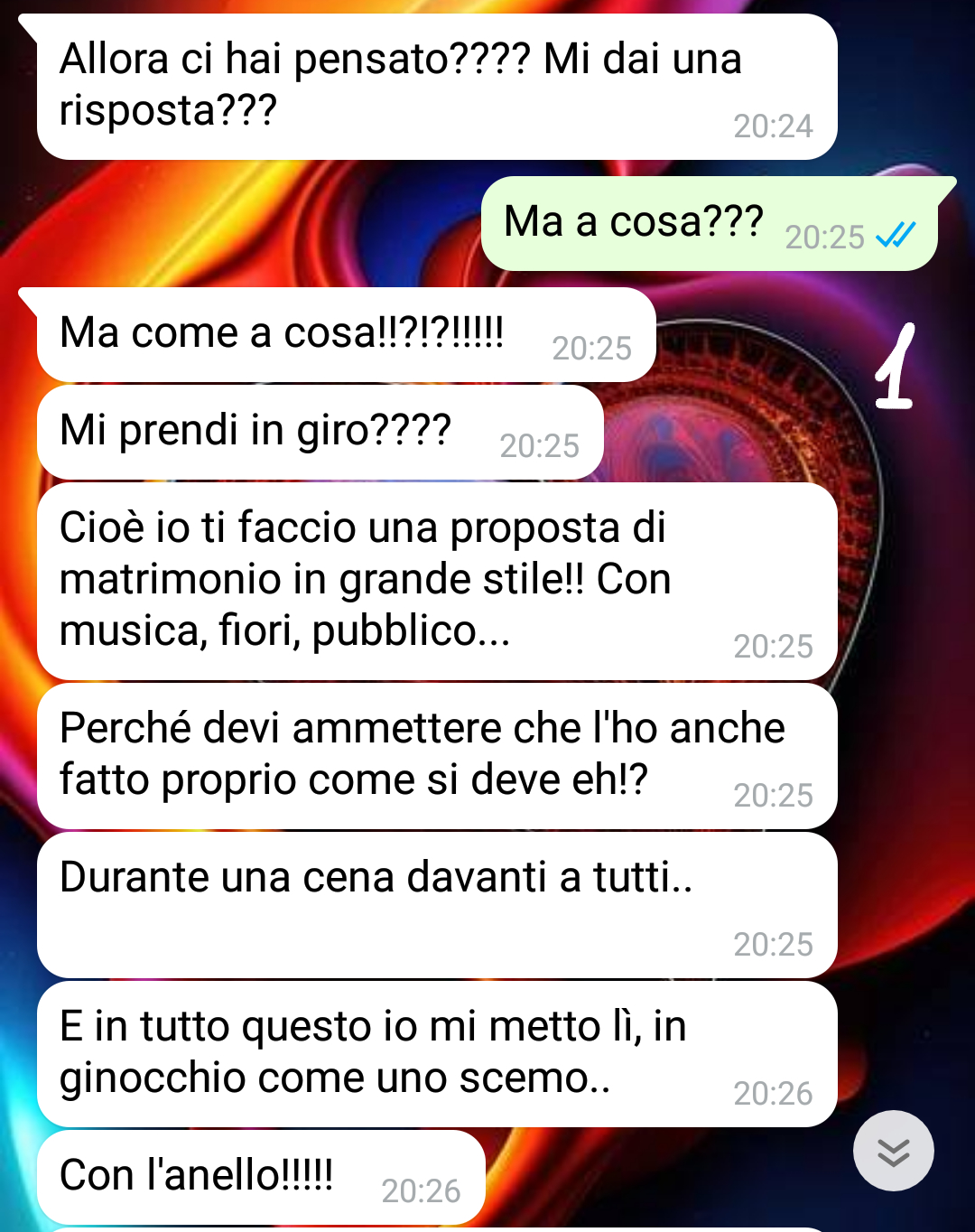 Una proposta di matrimonio particolare