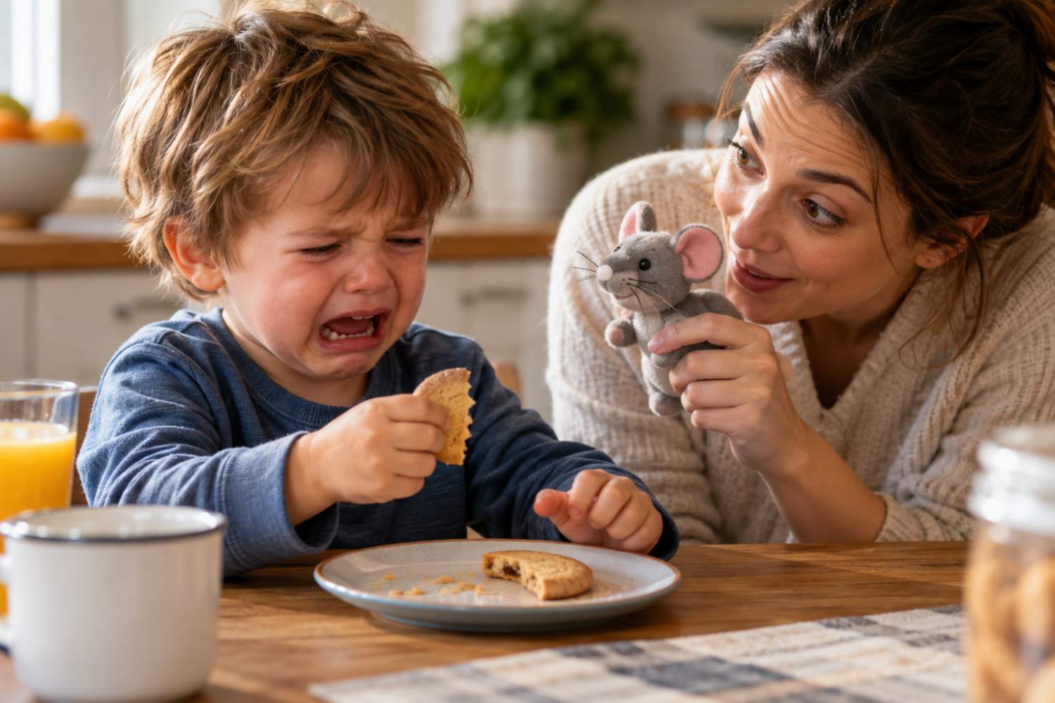 Perché i bambini non vogliono mangiare i biscotti rotti?