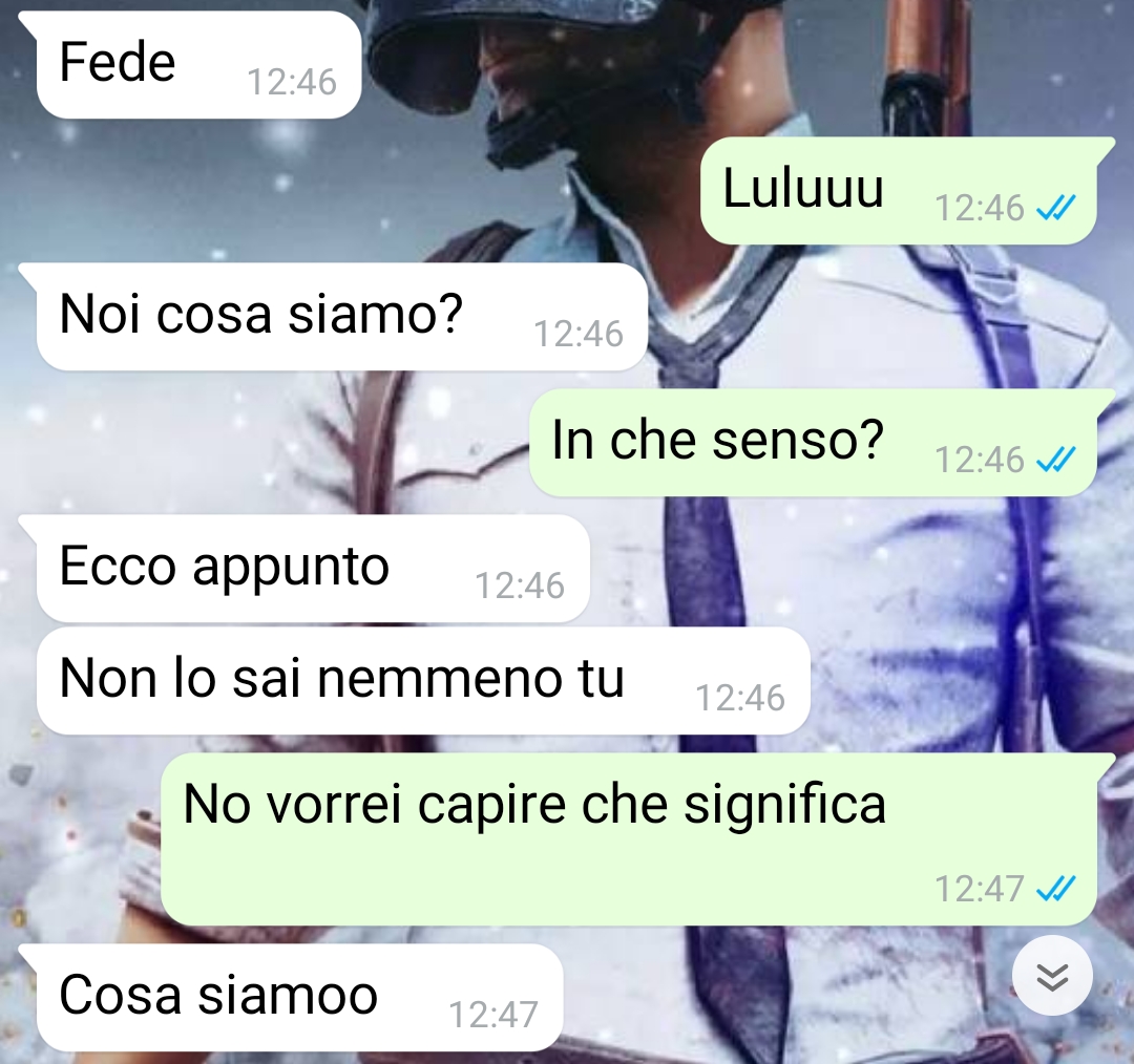 Uno strano confronto
