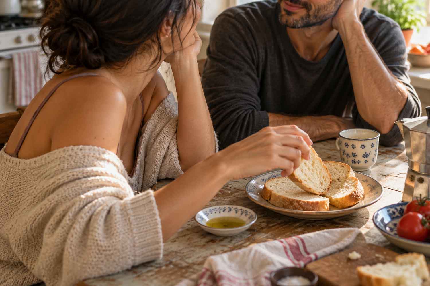 Mangiare con il partner cambia la glicemia? Il pane bianco dice di sì