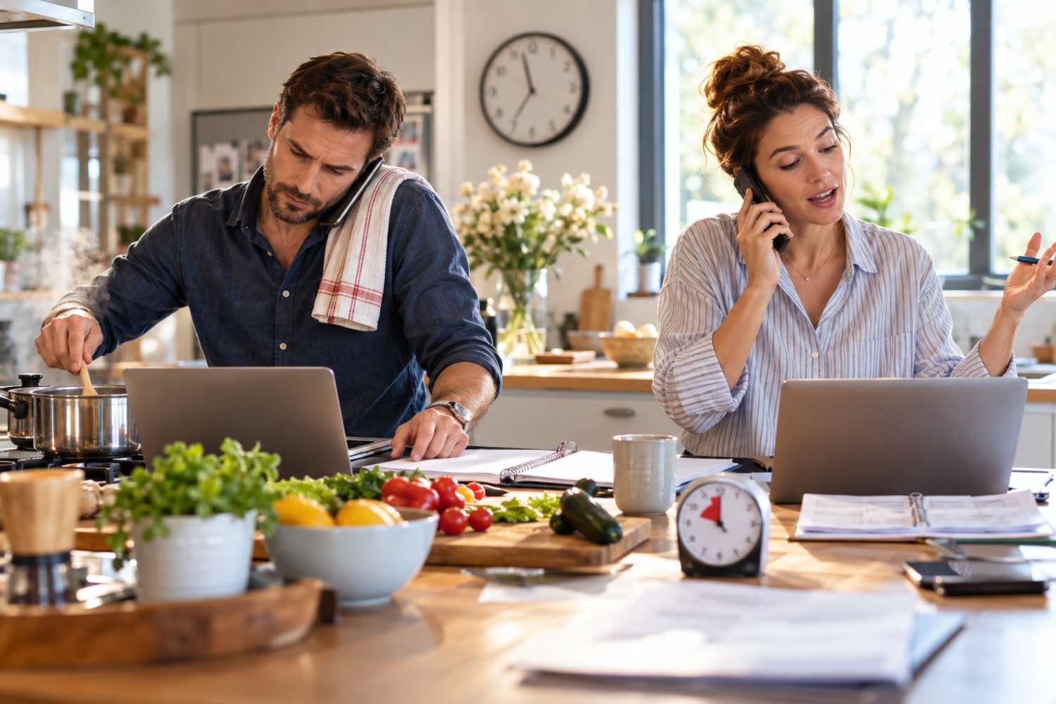 Gli uomini non fanno peggio il multitasking, smettono solo di parlare: lo studio che smonta ogni convinzione