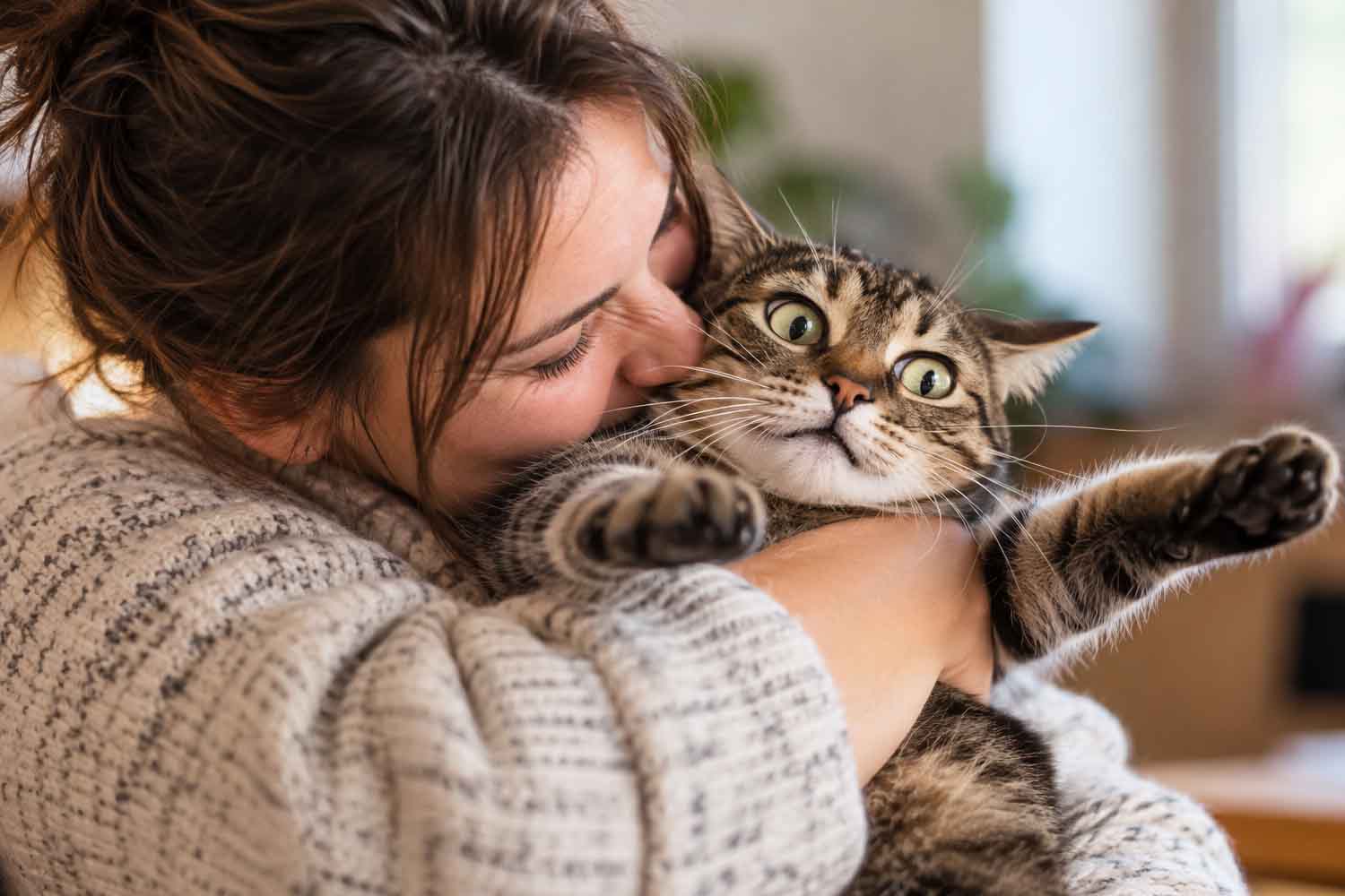 Perché alcuni gatti odiano gli abbracci?