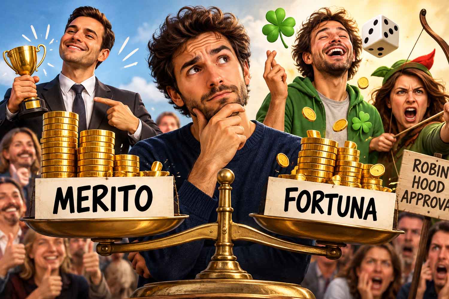 Il successo degli altri? Tutto meritato (finché non scopriamo che hanno avuto fortuna)