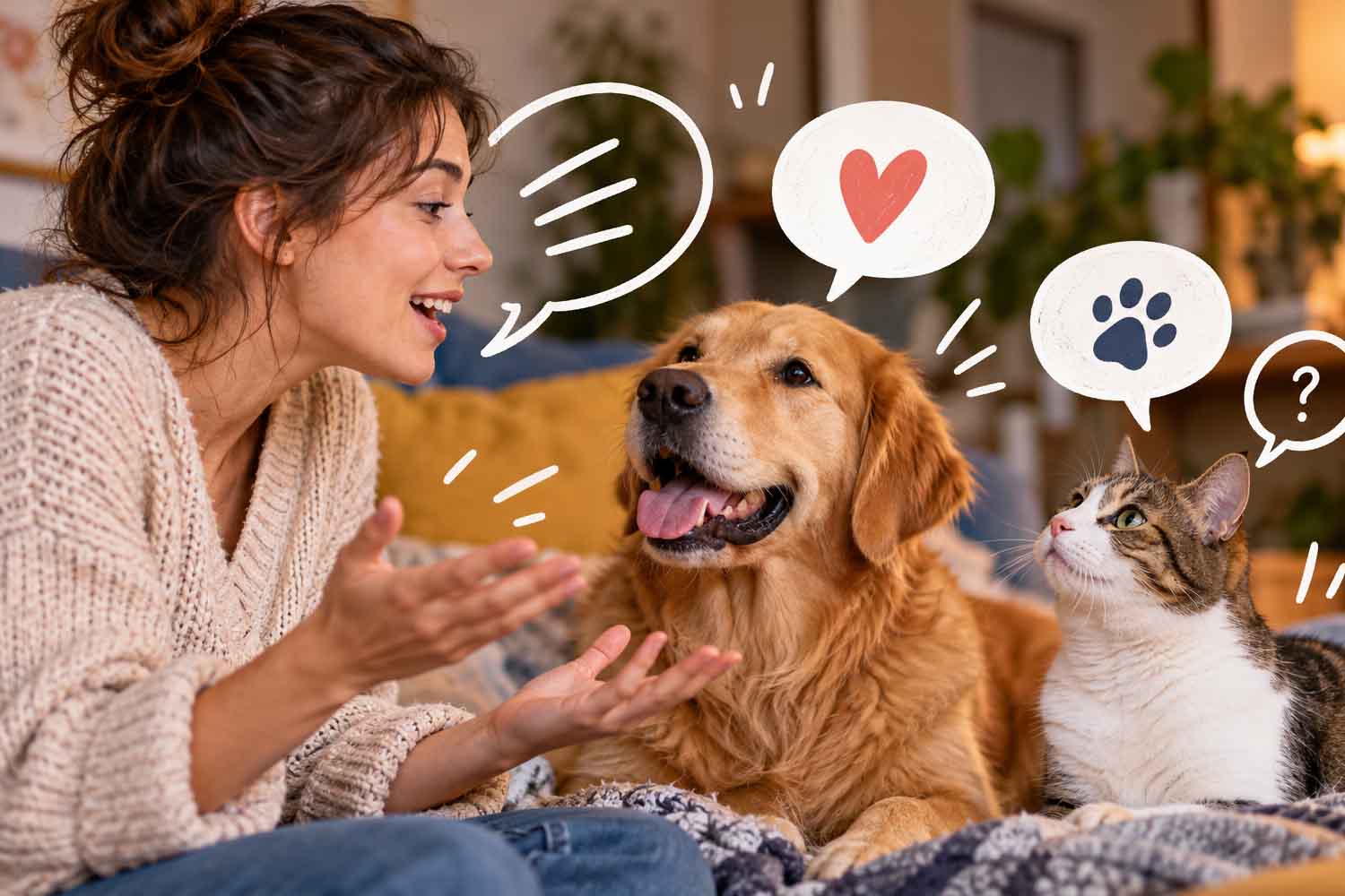 Dal meteo ai programmi per domani: ecco cosa raccontiamo davvero a cani e gatti