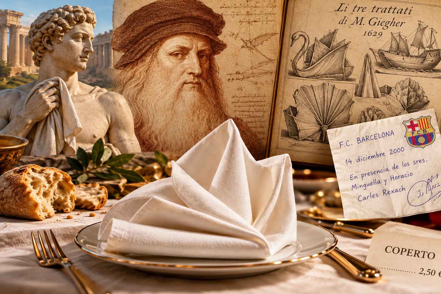 Leonardo inventò davvero il tovagliolo? La storia famosa nasconde una sorpresa